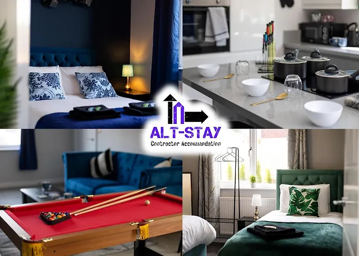 Alt-Stay Leeds, M621 Junction 1 - Free Parking & Fast Wi-Fi - Pool Table - Master En-Suite - Ideal For Contractors & Long Stays