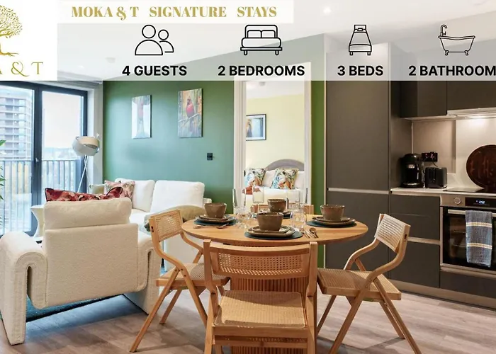 Balinese Escape, 2Bed 2Bath, Leeds Center & Stadium 10 Mins