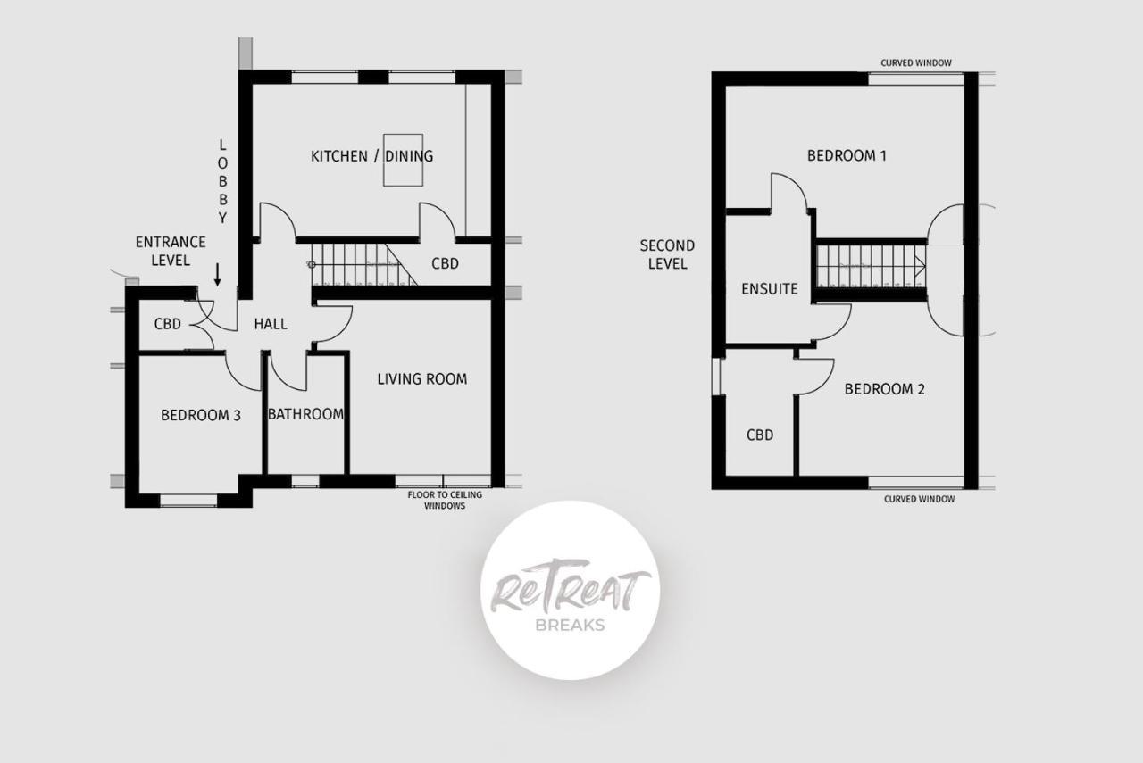 Retreat Breaks - 3 Bedroom Penthouse - Holbeck Leeds *