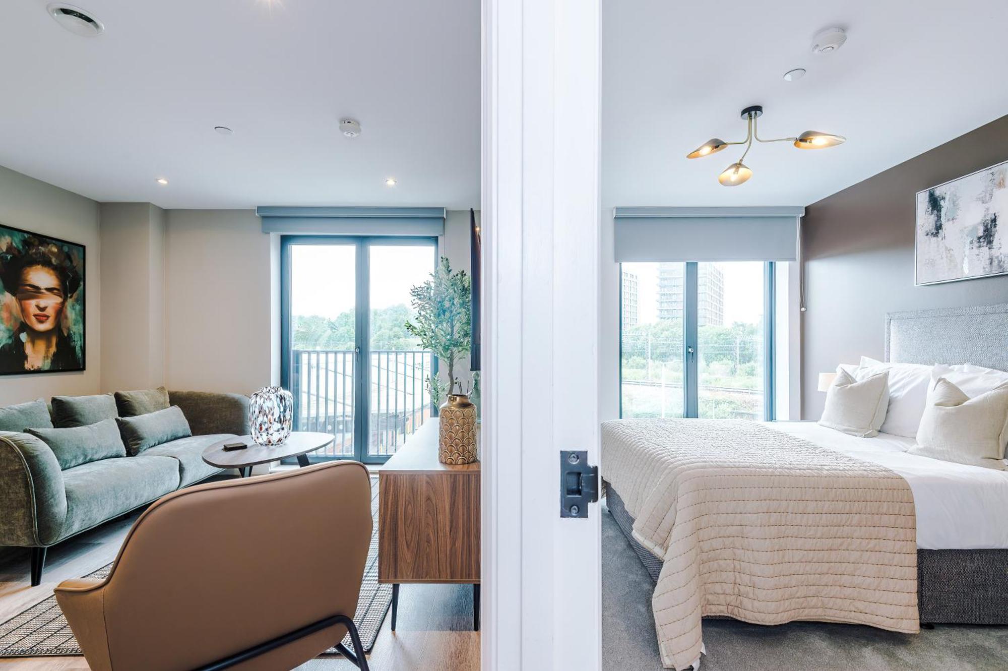 Apartment Stylish Leeds Centre Flat - Free Parking *