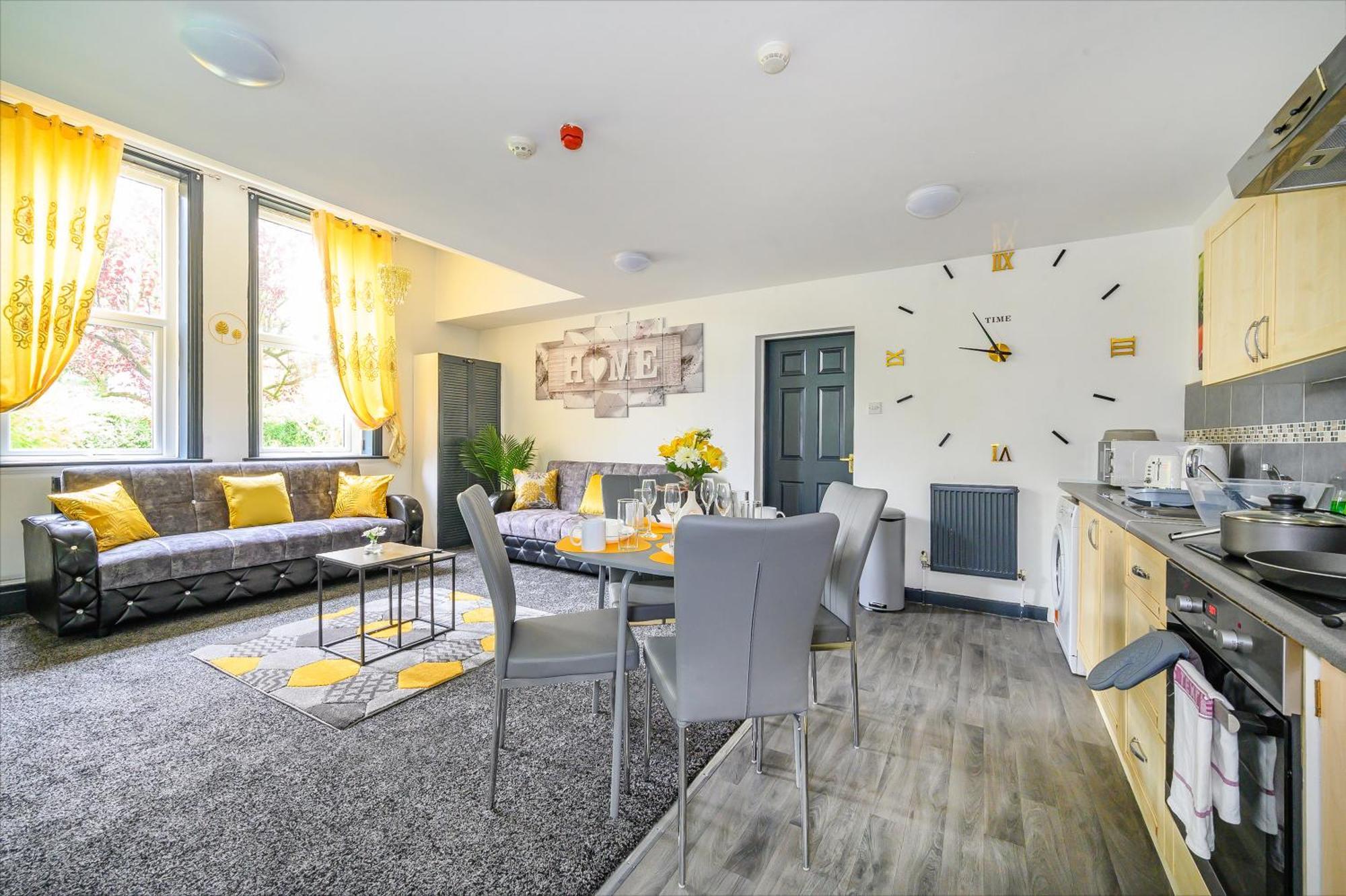 Apartment -f5gh- For Relaxed & Cosy Stay, Free Parking, Wifi Leeds (West Yorkshire)