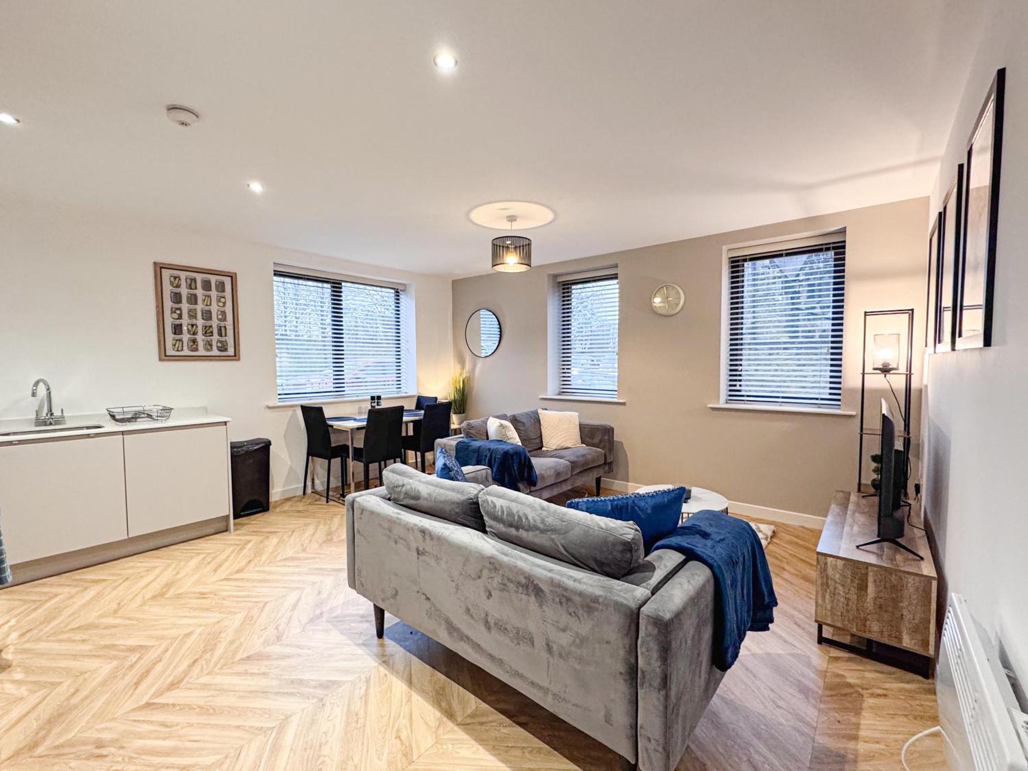 Apartment Modern 2 Bed 2 Bath Free Parking & Fast Wifi Leeds (West Yorkshire)
