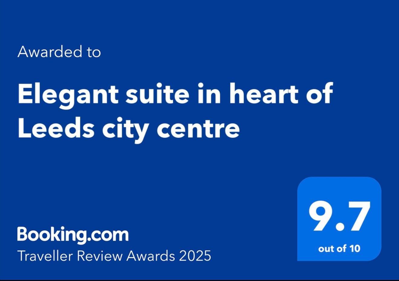 Apartment Winner Of 2025 Traveller Award - 2 Double Bed In Heart Of Leeds Centre With Netflix & Wifi *