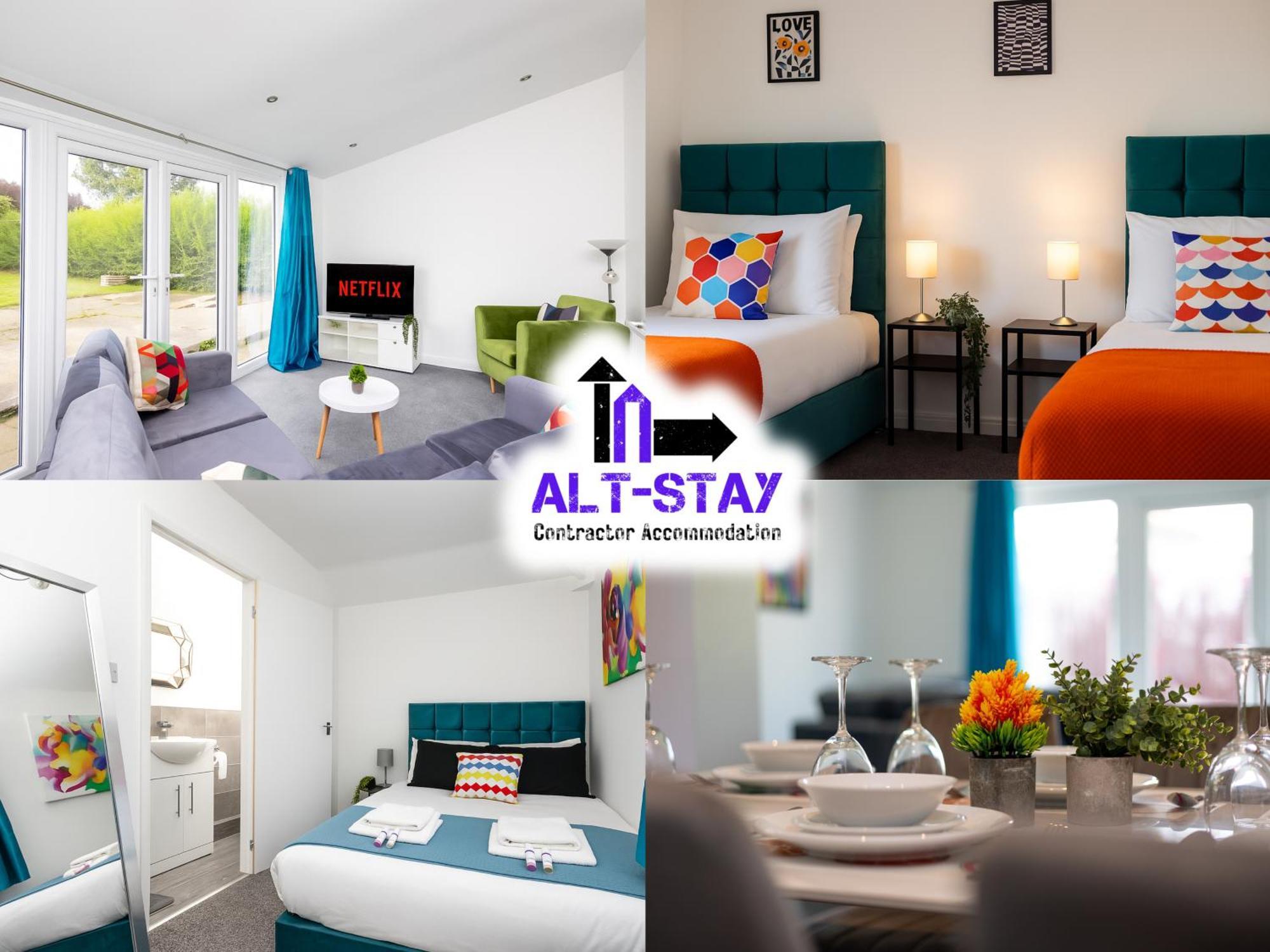 Alt-stay Temple Newsam - Free Parking & Fast Fibre Wi-fi - Ground Floor Bathroom & Master En-suite - Ideal For Contractors & Long *