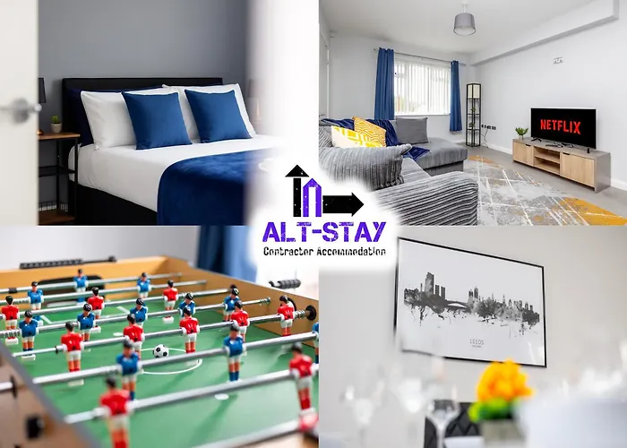 Alt-Stay Leeds, M621 Junction 1 - Free Parking & Fast Wi-Fi - Fussball Table - Master En-Suite - Idea For Contractors & Long Stays